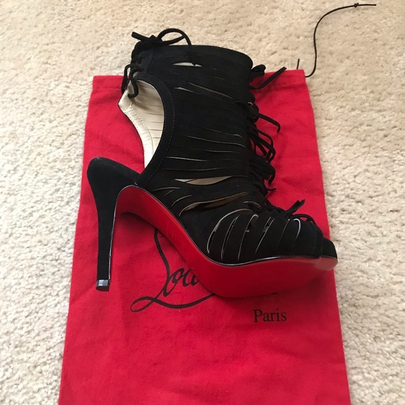 CHRISTIAN LOUBOUTIN fringe booties - Picture 6 of 8